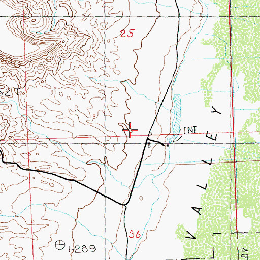Topographic Map of Badger Bench, NV