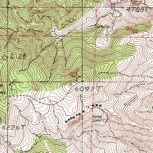 Topographic Map of Dixie Valley Mining District, NV