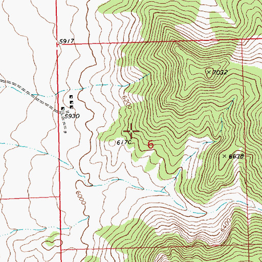 Topographic Map of Decoy Mining District, NV