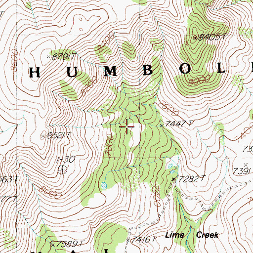 Topographic Map of Elk Mountain Mining District, NV