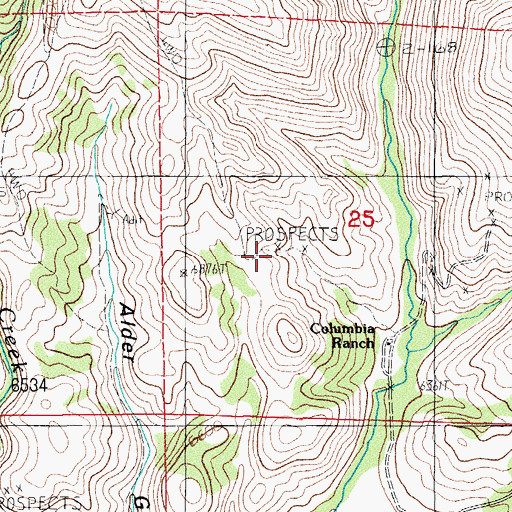 Topographic Map of Infidel Mine, NV