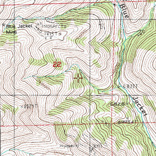 Topographic Map of Polaris Mine, NV