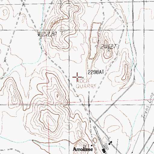 Topographic Map of Apex Mining District, NV