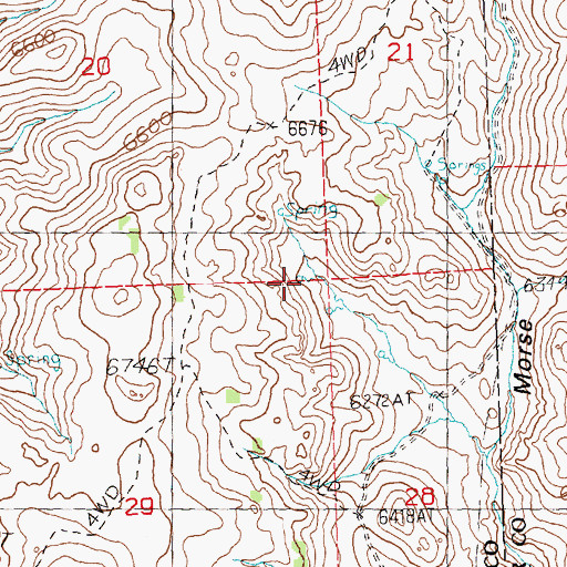 Topographic Map of Cold Spring, NV