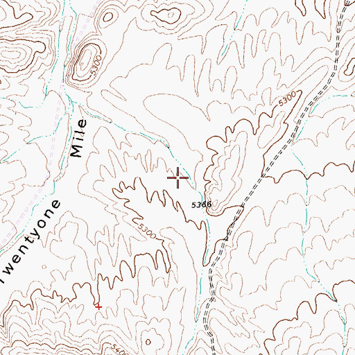 Topographic Map of Coin Canyon, NV