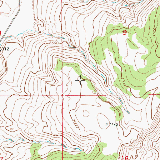 Topographic Map of Dead Cow Ridge, NV