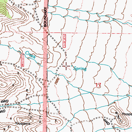 Topographic Map of Sagehen Spring, NV