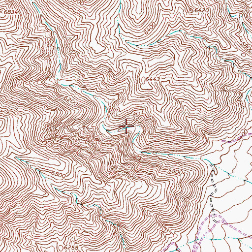 Topographic Map of Rock Canyon Spring, NV