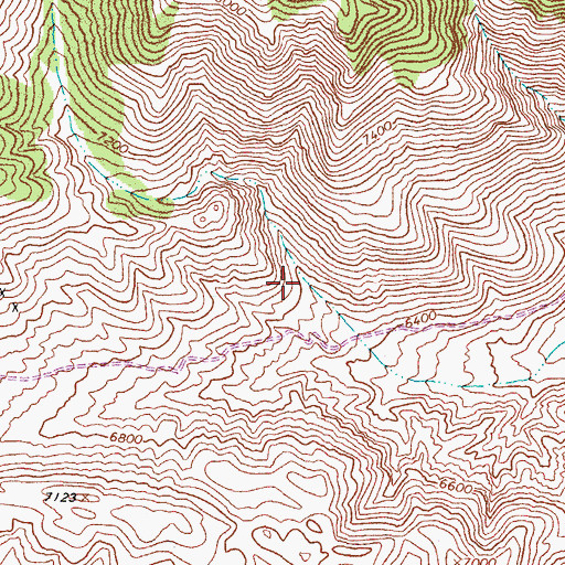 Topographic Map of Moho Spring, NV