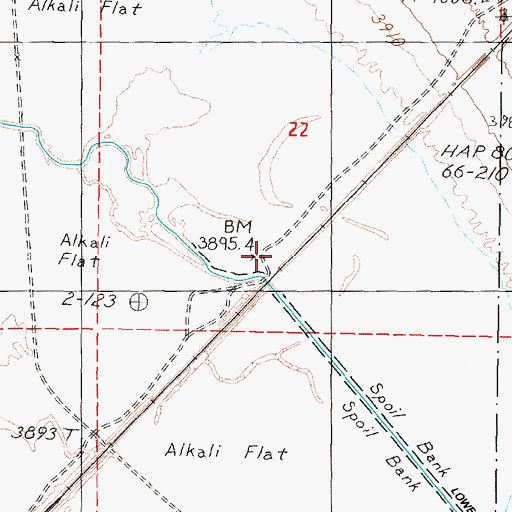 Topographic Map of Cressid, NV