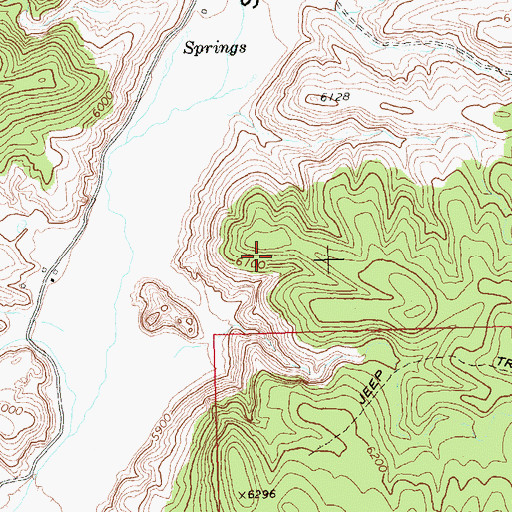 Topographic Map of Seven L Ranch, NV