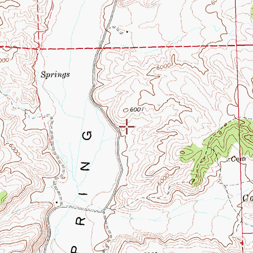 Topographic Map of Francis Ranch (historical), NV