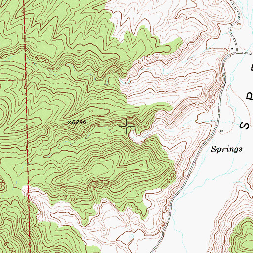 Topographic Map of Rice Ranch (historical), NV
