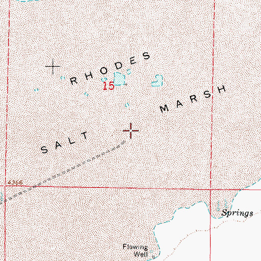 Topographic Map of Rhodes Marsh Mining District, NV