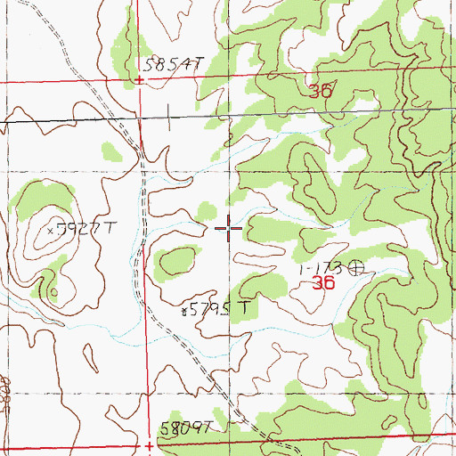 Topographic Map of Boulder Well, NV