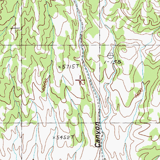 Topographic Map of Hill Well, NV