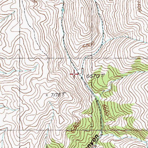 Topographic Map of Eighteen Mile Spring, NV