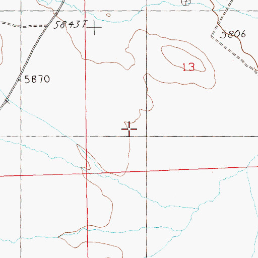 Topographic Map of Bedke Well, NV