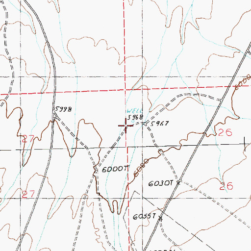 Topographic Map of South Well Number 4, NV