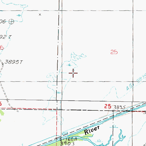 Topographic Map of Battle Lakes, NV