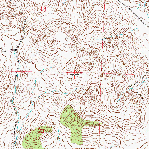 Topographic Map of Bull Spring, NV