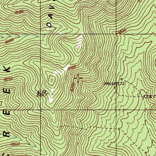 Topographic Map of Fish Creek Range, NV