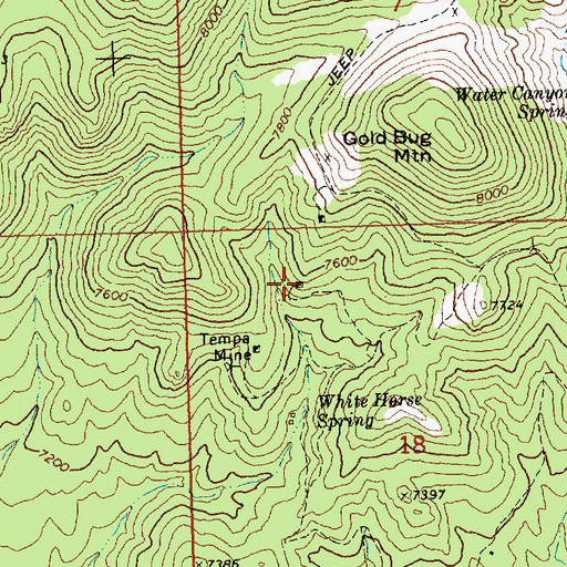 Topographic Map of Helen Mine, NV