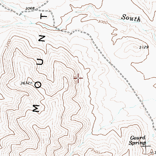 Topographic Map of Farnsworth Jones Mine, NV