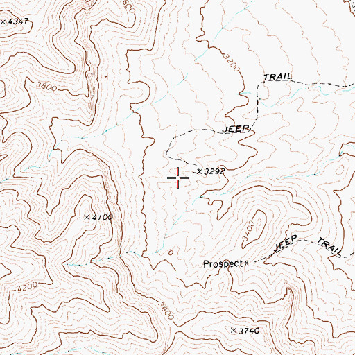 Topographic Map of Macbruson Mine, NV