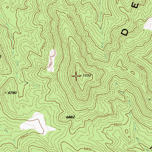 Topographic Map of Robb Mine, NV