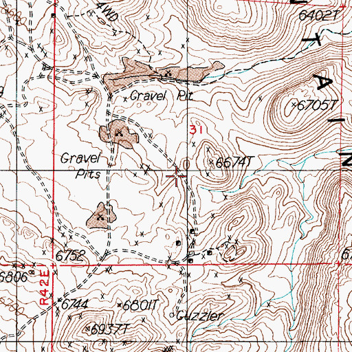 Topographic Map of Tonopah Mining District, NV