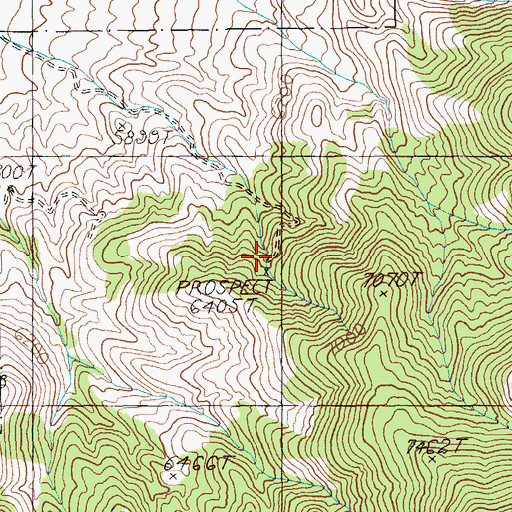 Topographic Map of Queen of the West Mine, NV