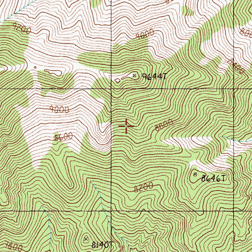 Topographic Map of Willow Creek Mining District, NV