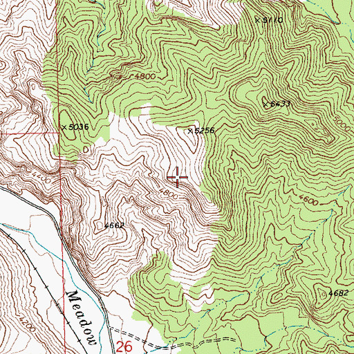 Topographic Map of Boyd Clay Mine, NV