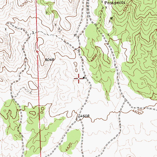 Topographic Map of Pittsburg Mine, NV