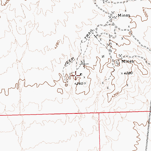 Topographic Map of Wells Cargo Mine, NV
