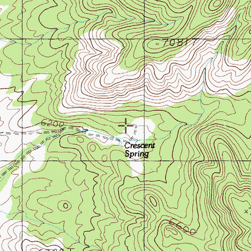Topographic Map of Crescent Mine, NV