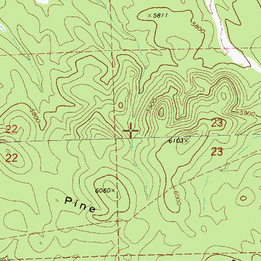 Topographic Map of Boykin Mine, NV