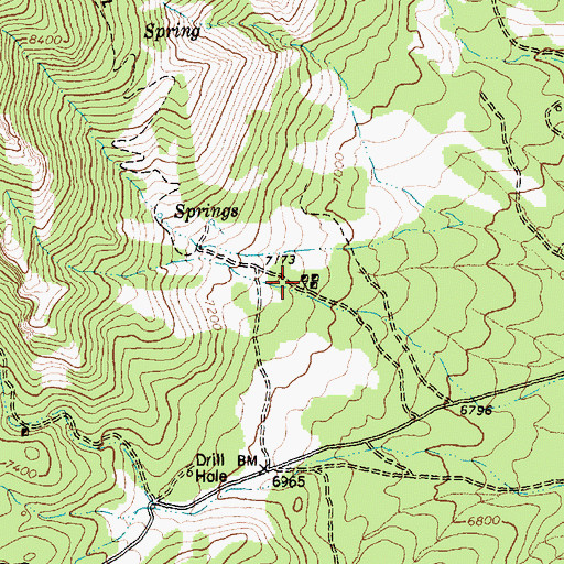 Topographic Map of Pip Mine, NV