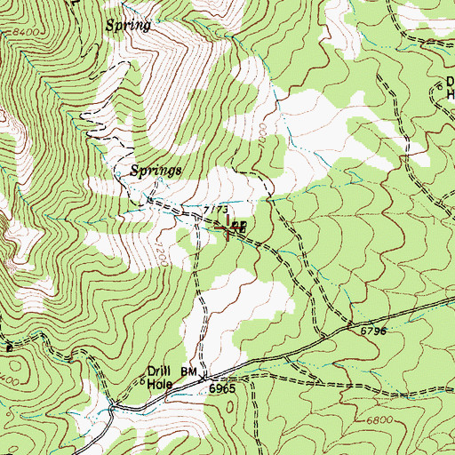Topographic Map of Cinch Mine, NV