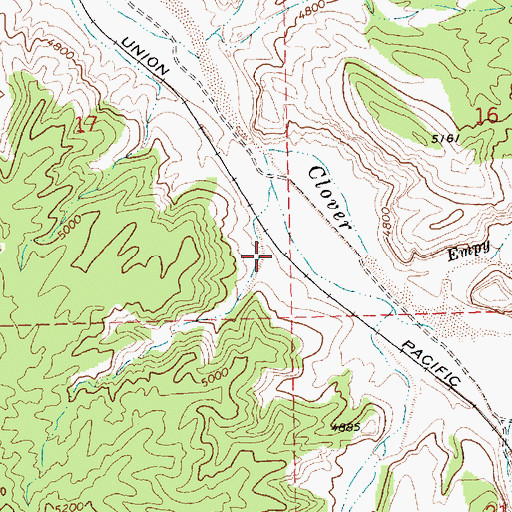 Topographic Map of Minto Mine, NV