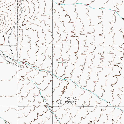 Topographic Map of Fluorine Mining District, NV