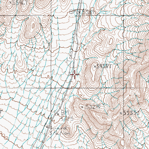 Topographic Map of Tolicha Mining District, NV