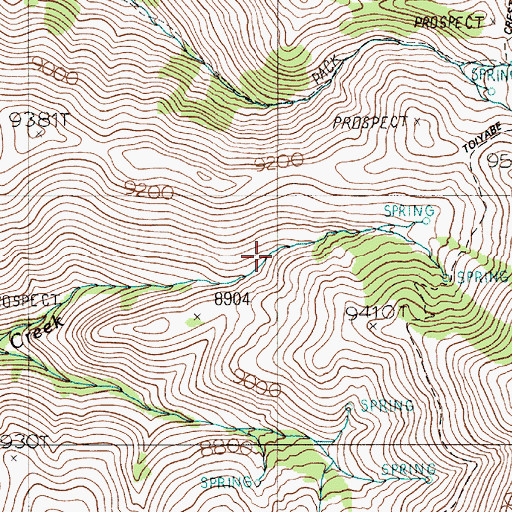 Topographic Map of Grand View Mine, NV