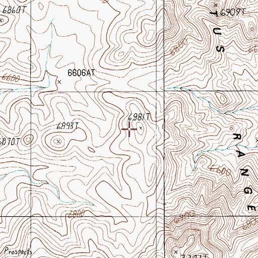 Topographic Map of Antelope Springs Mining District, NV