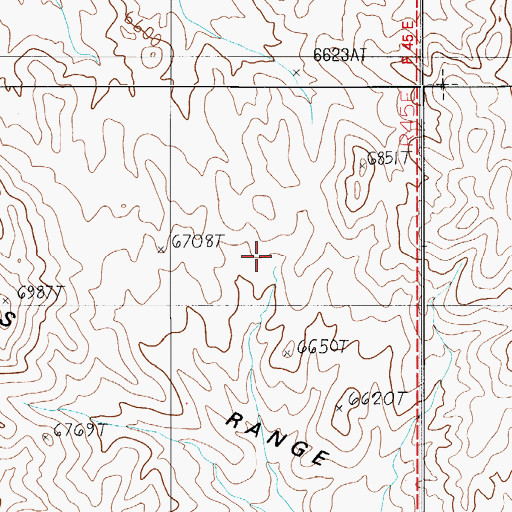 Topographic Map of Cactus Spring Mining District, NV