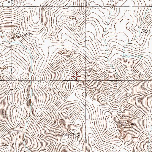 Topographic Map of Cornucopia Mining District, NV