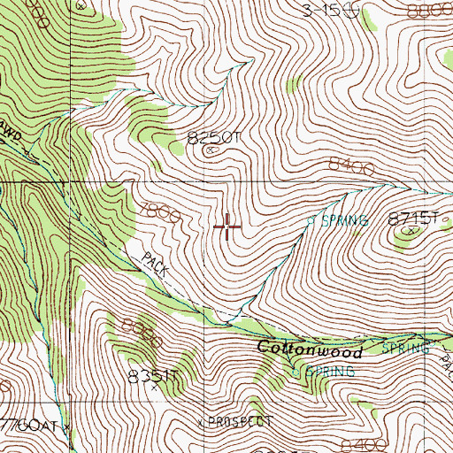 Topographic Map of Washington Mining District, NV