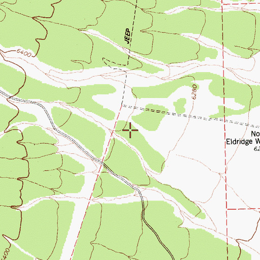 Topographic Map of Geyser Ranch Mining Area, NV