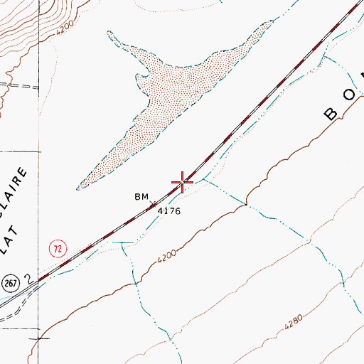 Topographic Map of Grapevine Summit Well, NV
